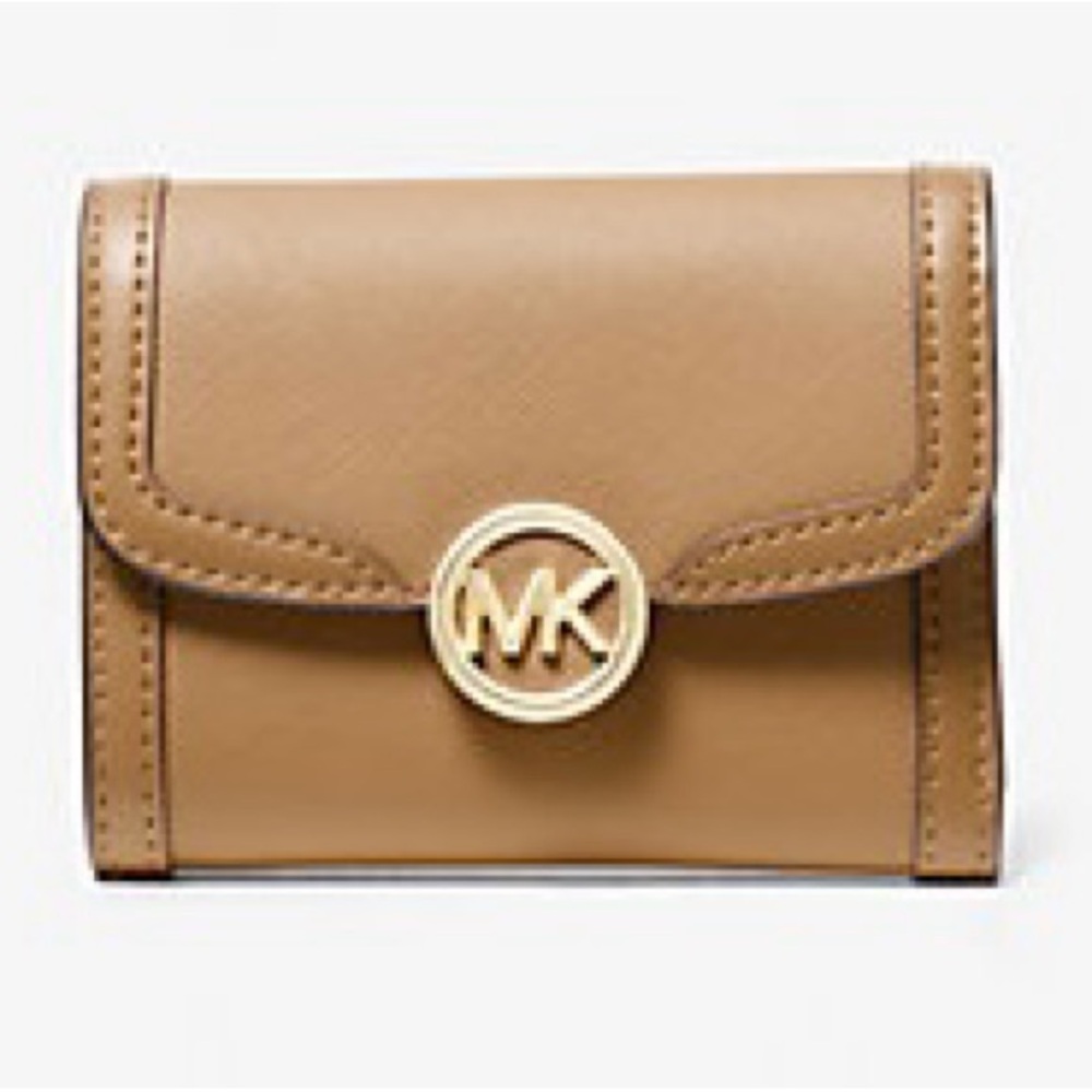 Michael Kors Leida Medium Wallet- Camel